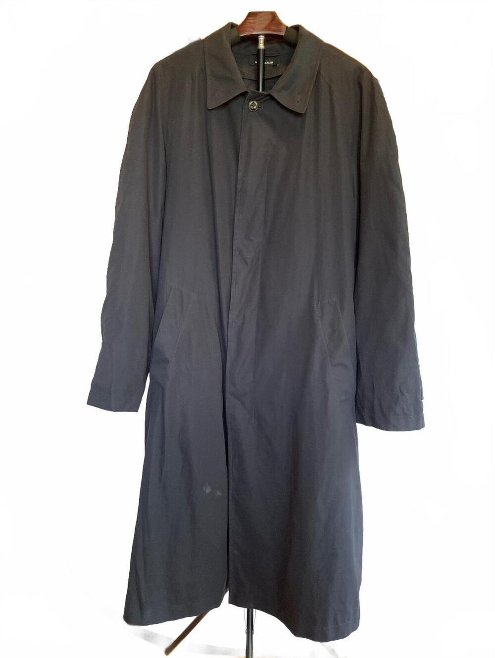 Schneiders Salzburg Othmar Navy Blue Wool Lined Rain Coat Austria Men's 40 Large